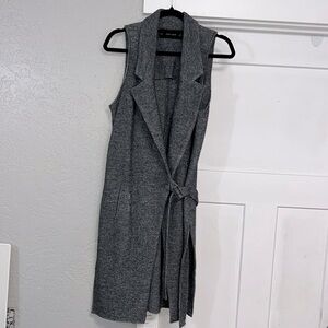 Zara Charcoal Sleeveless Vest